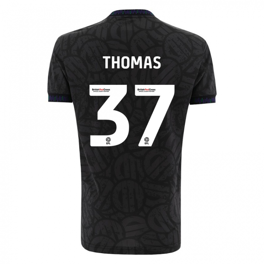 Hombre Camiseta Olly Thomas #37 Negro 2ª Equipación 2023/24 La Camisa México