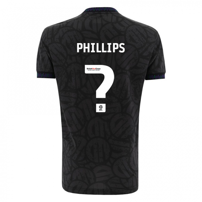 Hombre Camiseta Billy Phillips #0 Negro 2ª Equipación 2023/24 La Camisa México