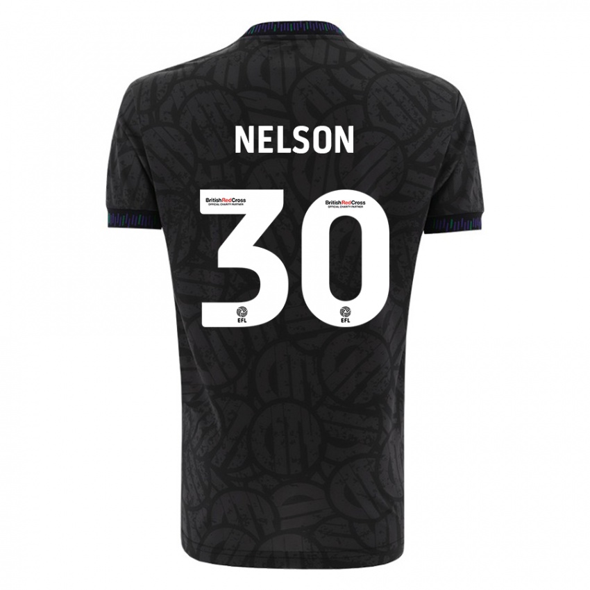 Hombre Camiseta Raekwon Nelson #30 Negro 2ª Equipación 2023/24 La Camisa México