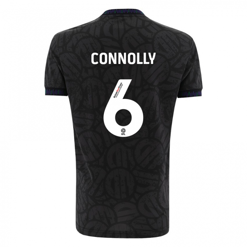 Hombre Camiseta Megan Connolly #6 Negro 2ª Equipación 2023/24 La Camisa México