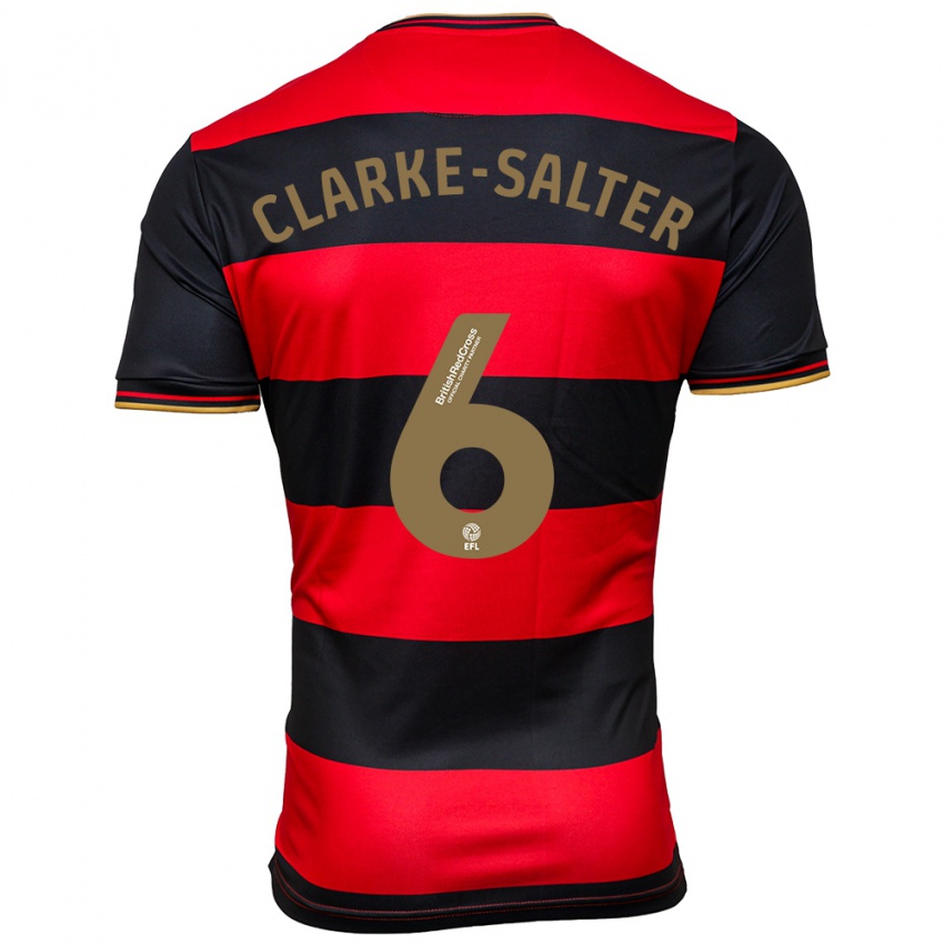 Hombre Camiseta Jake Clarke-Salter #6 Negro Rojo 2ª Equipación 2023/24 La Camisa México