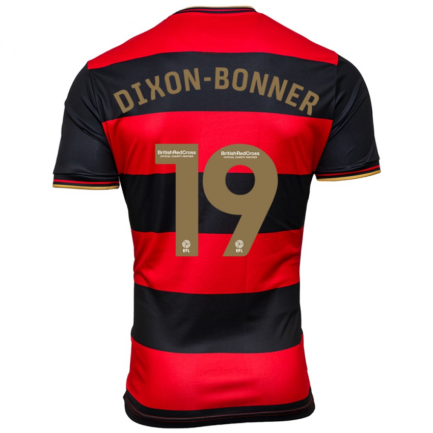 Hombre Camiseta Elijah Dixon-Bonner #19 Negro Rojo 2ª Equipación 2023/24 La Camisa México