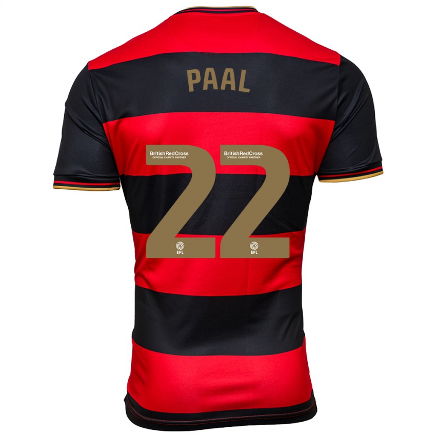 Hombre Camiseta Kenneth Paal #22 Negro Rojo 2ª Equipación 2023/24 La Camisa México