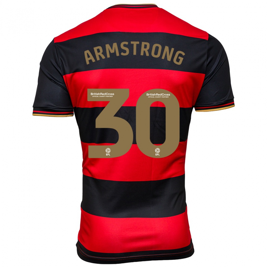 Hombre Camiseta Sinclair Armstrong #30 Negro Rojo 2ª Equipación 2023/24 La Camisa México