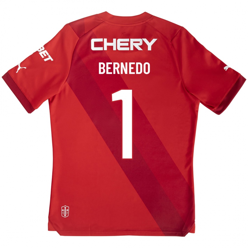 Hombre Camiseta Vicente Bernedo #1 Rojo 2ª Equipación 2023/24 La Camisa México