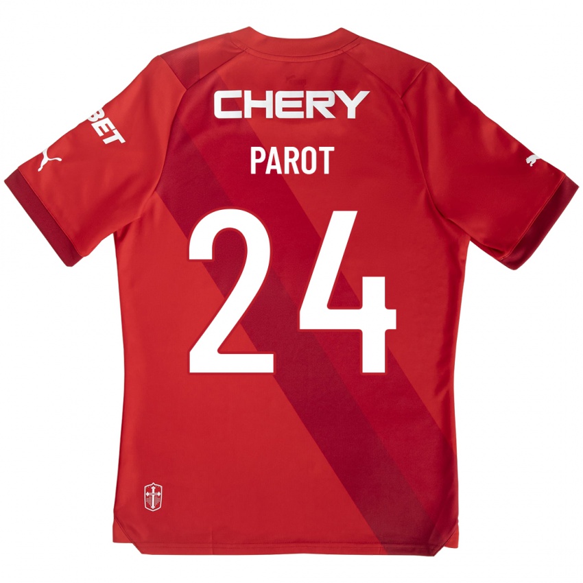 Hombre Camiseta Alfonso Parot #24 Rojo 2ª Equipación 2023/24 La Camisa México