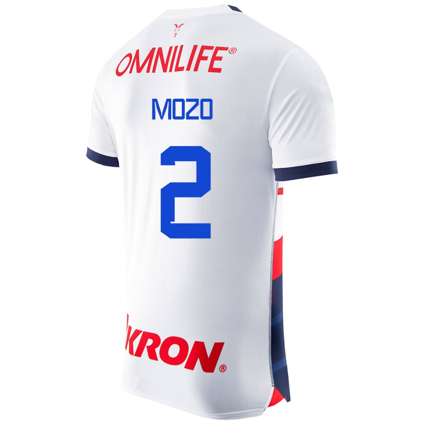 Hombre Camiseta Alan Mozo #2 Blanco 2ª Equipación 2023/24 La Camisa México