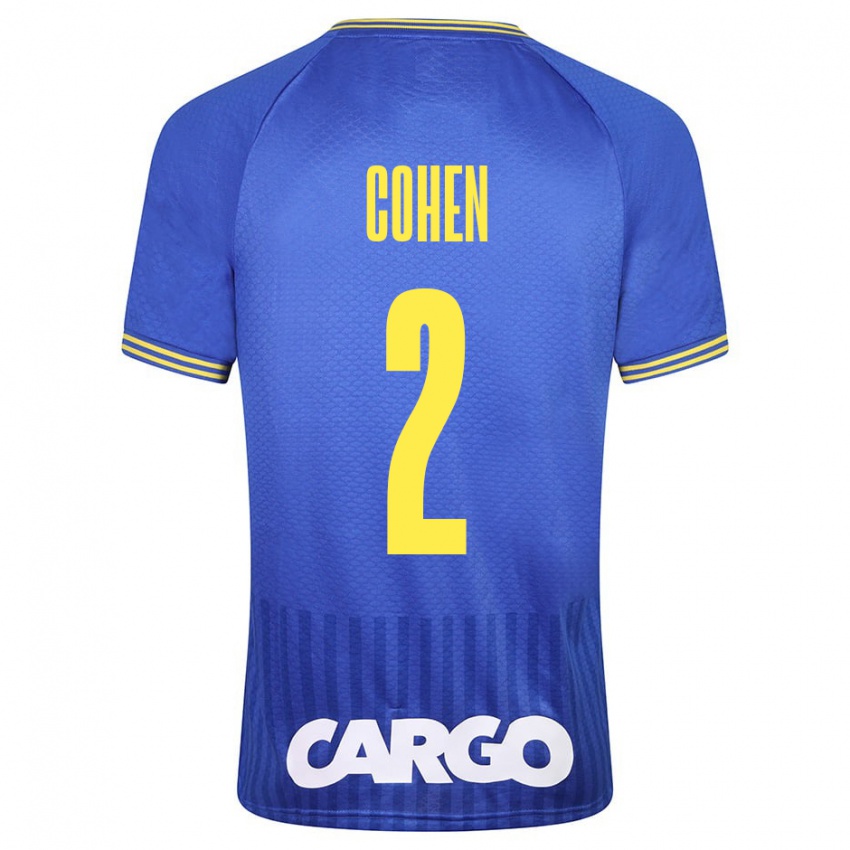 Hombre Camiseta Avishay Cohen #2 Azul 2ª Equipación 2023/24 La Camisa México