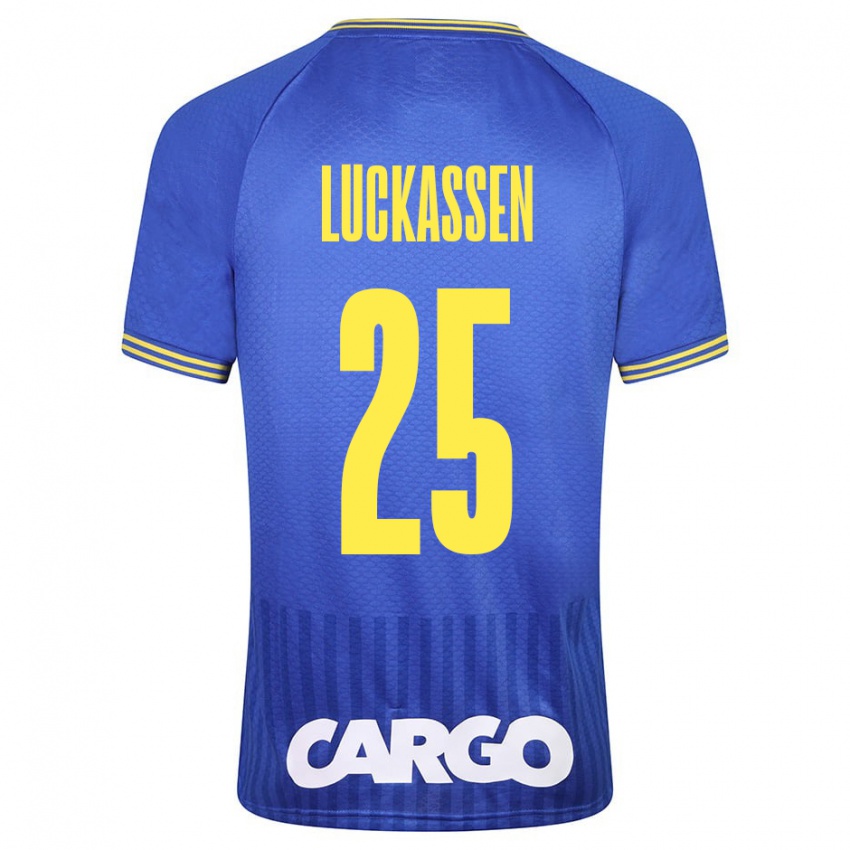 Hombre Camiseta Derrick Luckassen #25 Azul 2ª Equipación 2023/24 La Camisa México