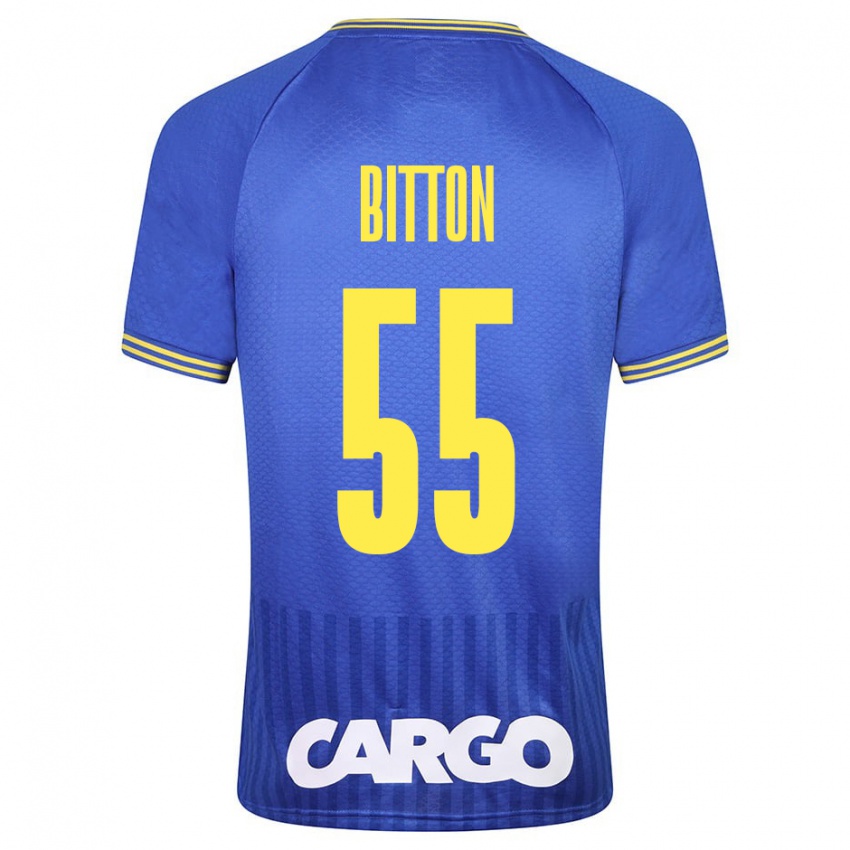 Hombre Camiseta Nir Bitton #55 Azul 2ª Equipación 2023/24 La Camisa México