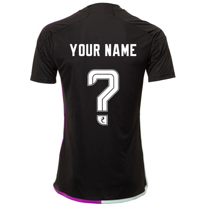 Hombre Camiseta Su Nombre #0 Negro 2ª Equipación 2023/24 La Camisa México