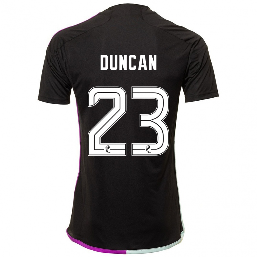 Hombre Camiseta Ryan Duncan #23 Negro 2ª Equipación 2023/24 La Camisa México