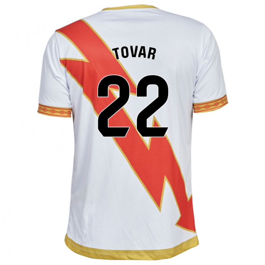 Mujer Camiseta Andrea Fernanda Tovar #22 Blanco 1ª Equipación 2023/24 La Camisa México