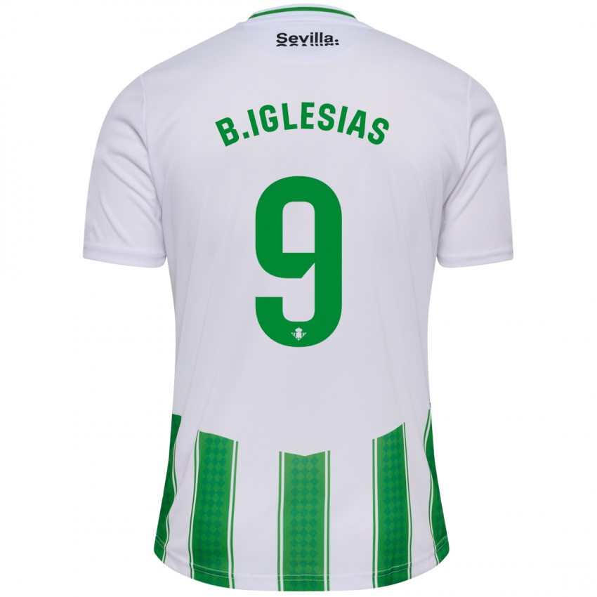 Mujer Camiseta Borja Iglesias #9 Blanco 1ª Equipación 2023/24 La Camisa México