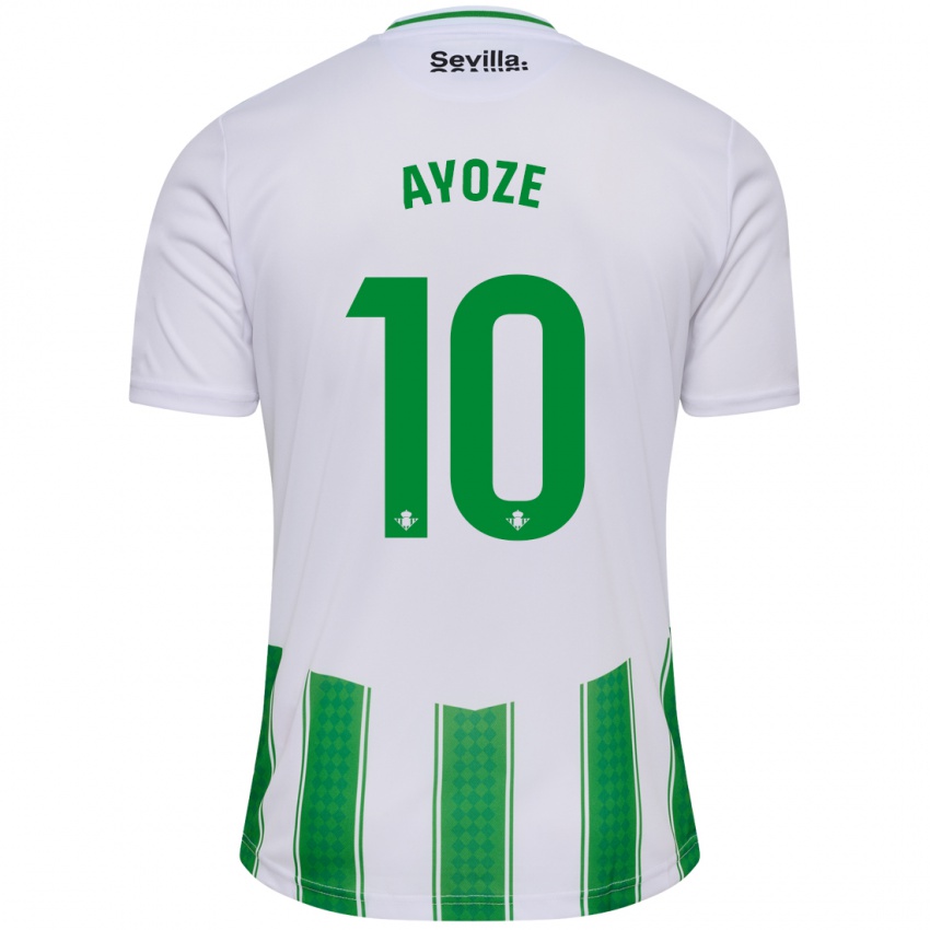 Mujer Camiseta Ayoze Perez #10 Blanco 1ª Equipación 2023/24 La Camisa México