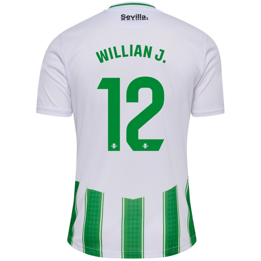 Mujer Camiseta Willian Jose #12 Blanco 1ª Equipación 2023/24 La Camisa México