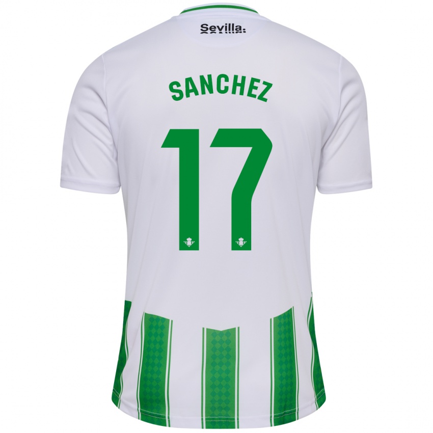 Mujer Camiseta Rodri Sanchez #17 Blanco 1ª Equipación 2023/24 La Camisa México