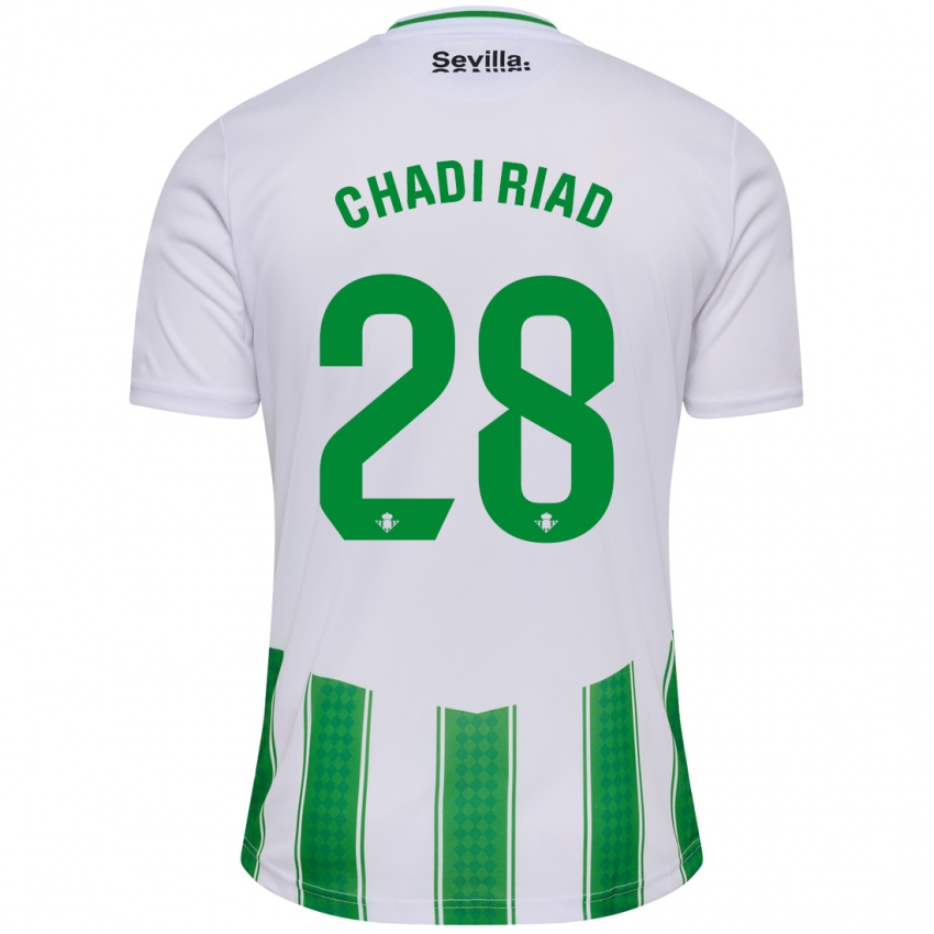 Mujer Camiseta Chadi Riad #28 Blanco 1ª Equipación 2023/24 La Camisa México