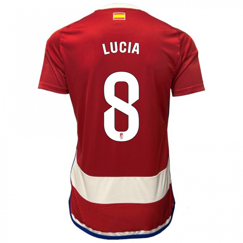 Mujer Camiseta Lucía Martínez #8 Rojo 1ª Equipación 2023/24 La Camisa México