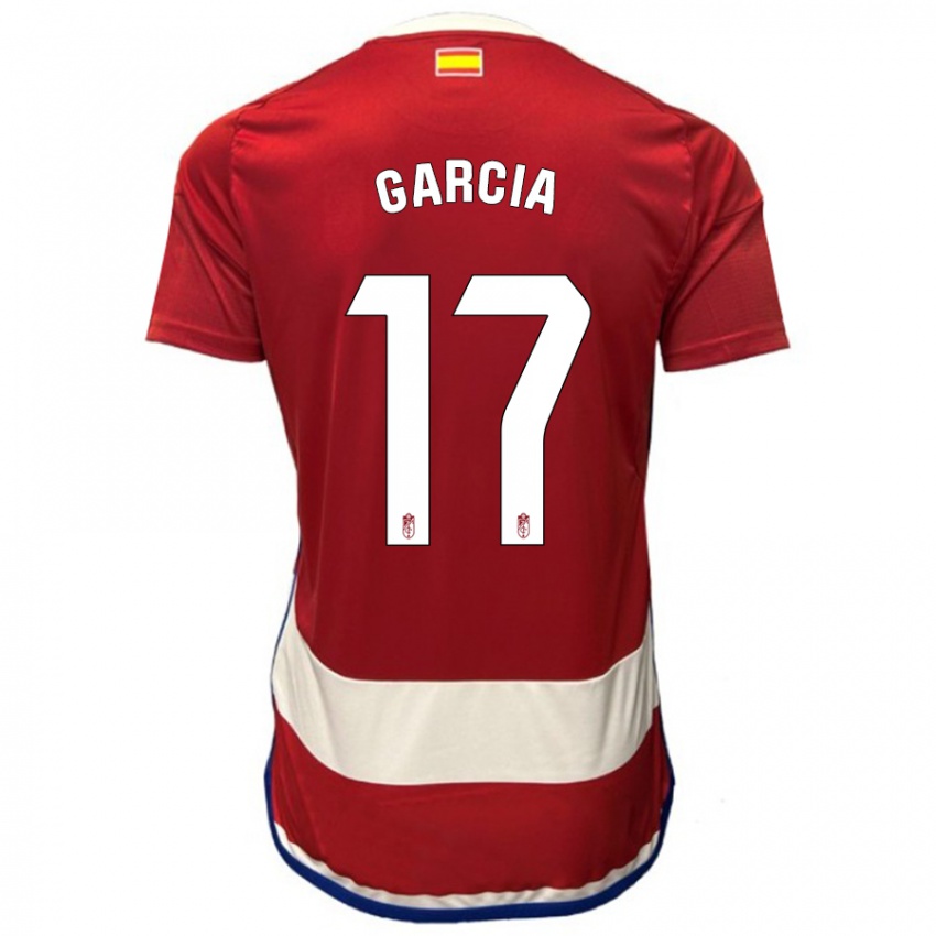 Mujer Camiseta Naima García #17 Rojo 1ª Equipación 2023/24 La Camisa México