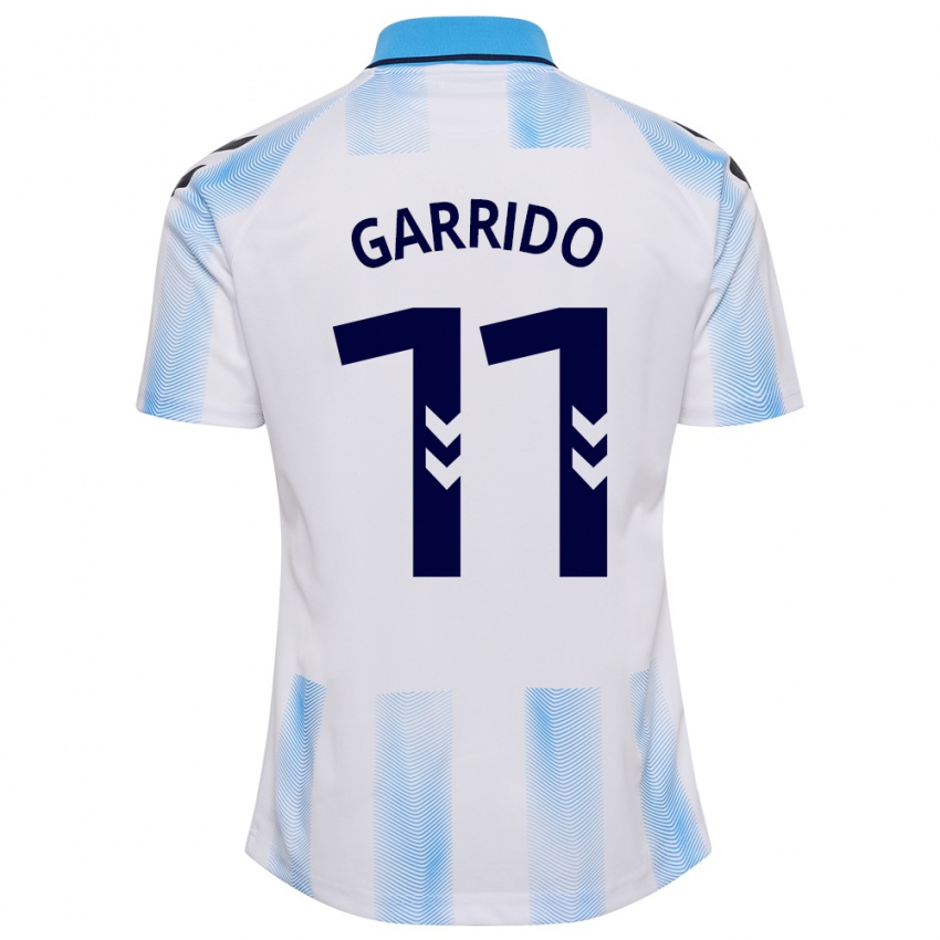 Mujer Camiseta Rafael Garrido #11 Blanco Azul 1ª Equipación 2023/24 La Camisa México