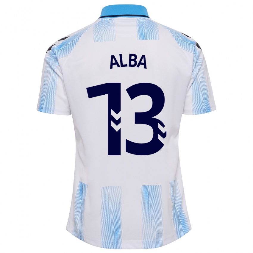 Mujer Camiseta Alba #13 Blanco Azul 1ª Equipación 2023/24 La Camisa México