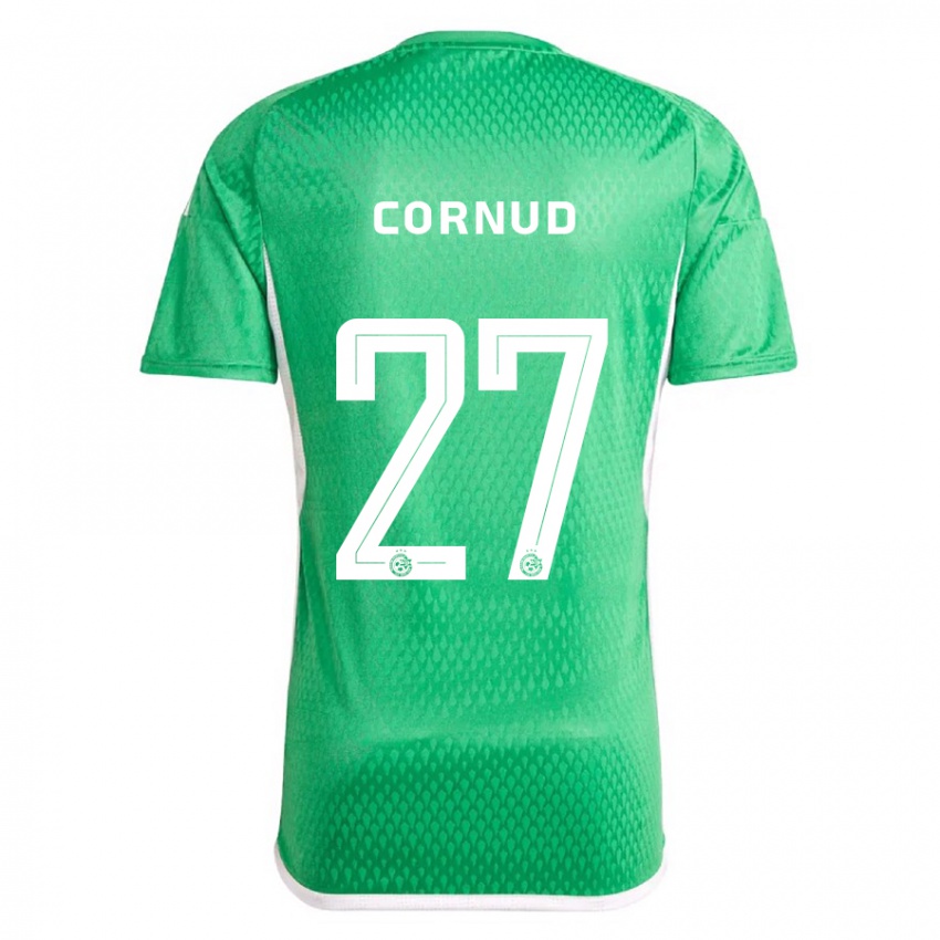 Mujer Camiseta Pierre Cornud #27 Blanco Azul 1ª Equipación 2023/24 La Camisa México