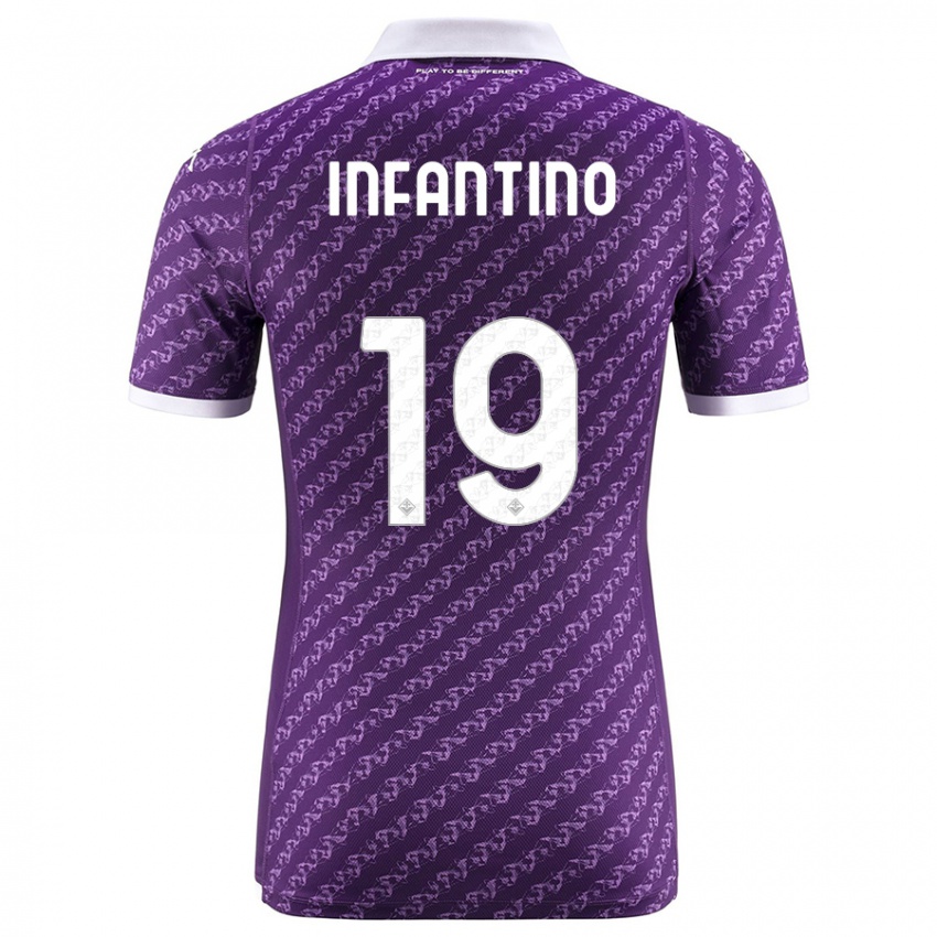 Mujer Camiseta Gino Infantino #19 Violeta 1ª Equipación 2023/24 La Camisa México