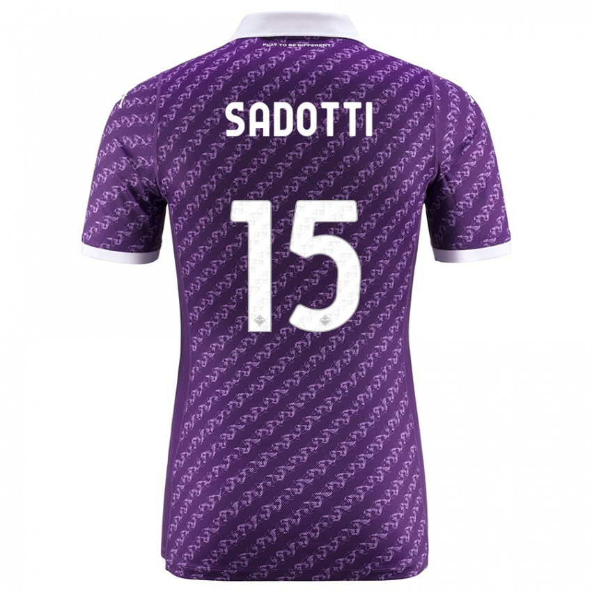 Mujer Camiseta Edoardo Sadotti #15 Violeta 1ª Equipación 2023/24 La Camisa México