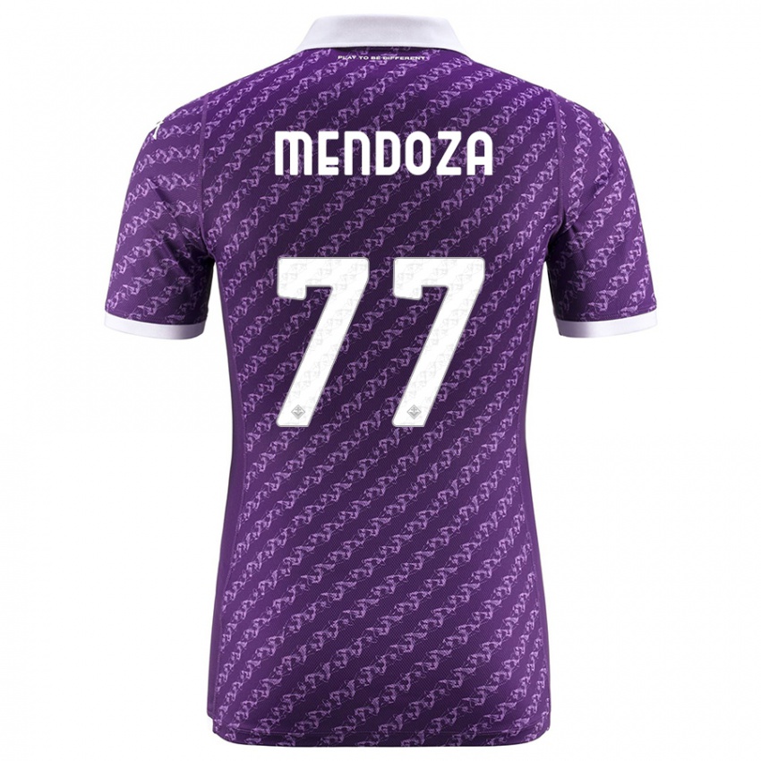 Mujer Camiseta William Mendoza #77 Violeta 1ª Equipación 2023/24 La Camisa México