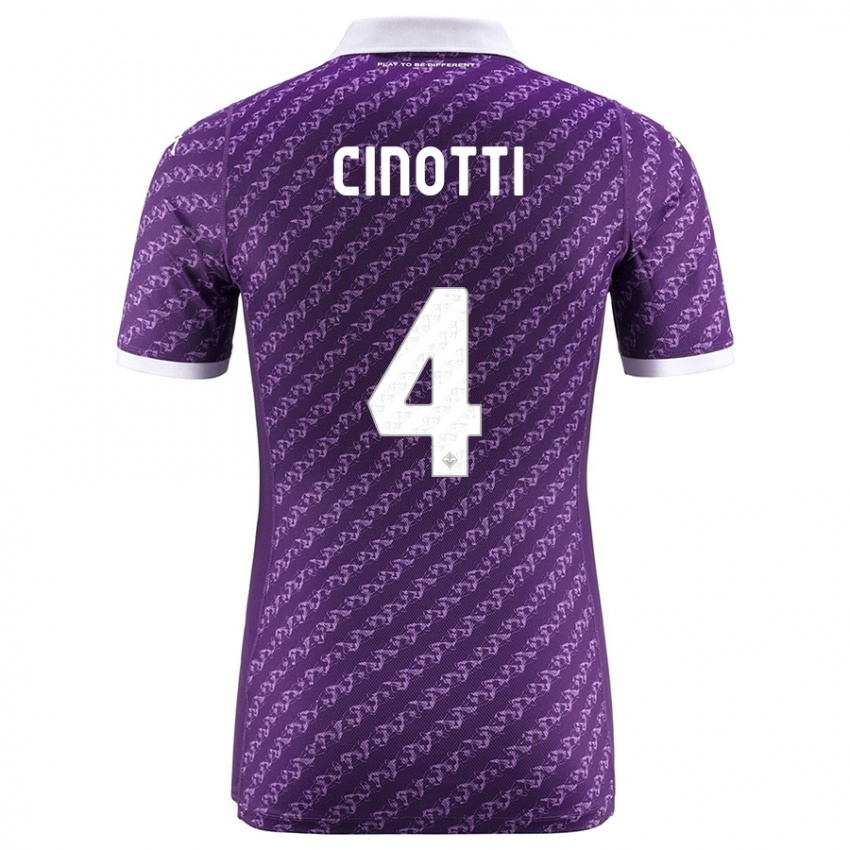 Mujer Camiseta Norma Cinotti #4 Violeta 1ª Equipación 2023/24 La Camisa México
