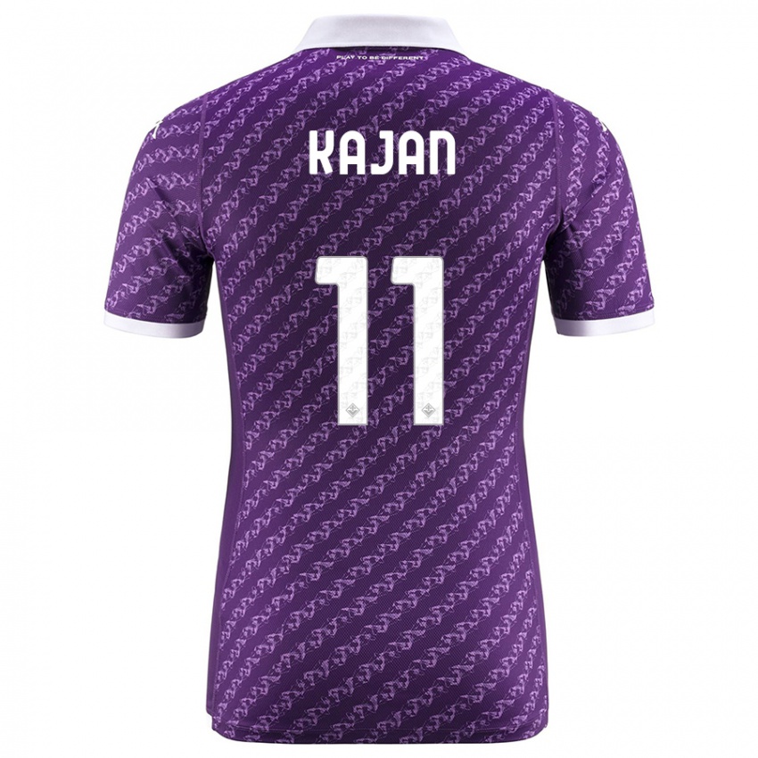 Mujer Camiseta Zsanett Kaján #11 Violeta 1ª Equipación 2023/24 La Camisa México