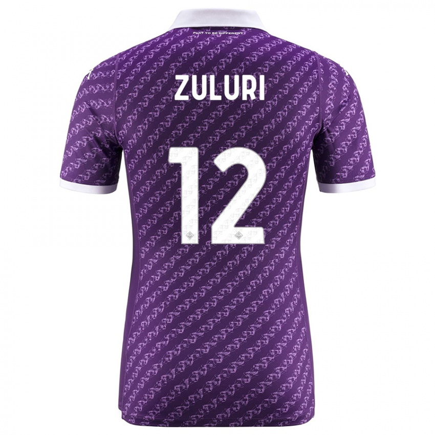 Mujer Camiseta Athena Zuluri #12 Violeta 1ª Equipación 2023/24 La Camisa México