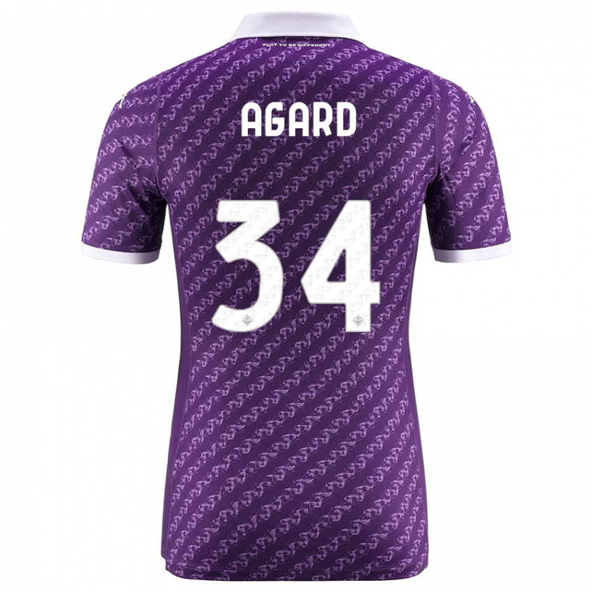 Mujer Camiseta Laura Agard #34 Violeta 1ª Equipación 2023/24 La Camisa México