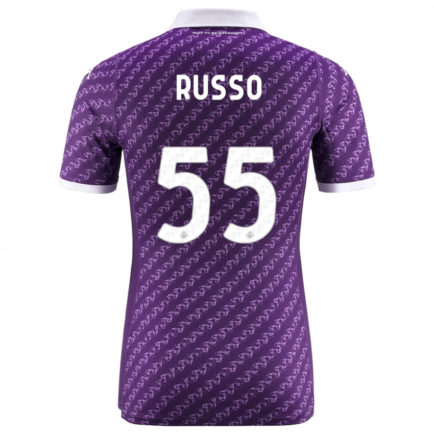 Mujer Camiseta Federica Russo #55 Violeta 1ª Equipación 2023/24 La Camisa México