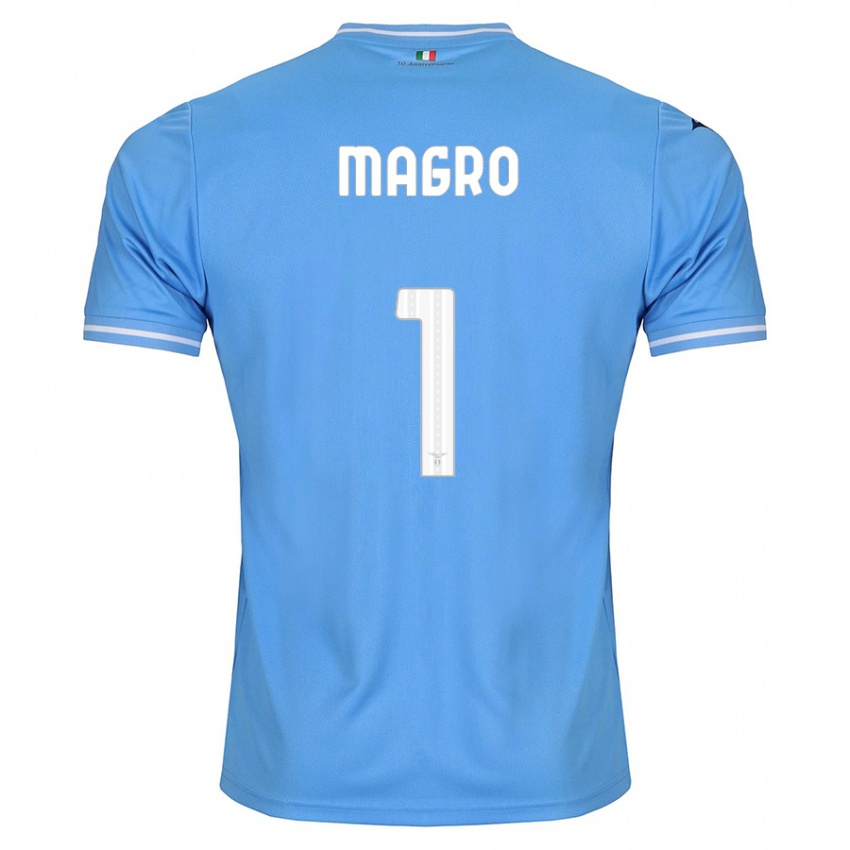 Mujer Camiseta Federico Magro #1 Azul 1ª Equipación 2023/24 La Camisa México