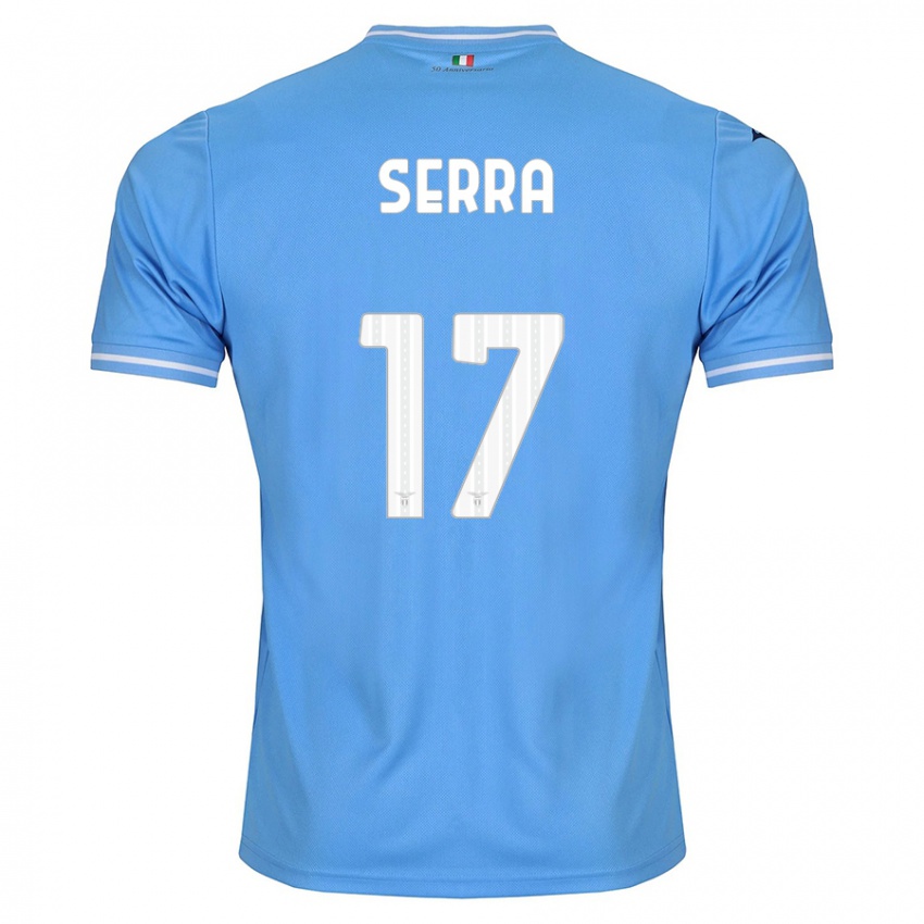 Mujer Camiseta Federico Serra #17 Azul 1ª Equipación 2023/24 La Camisa México