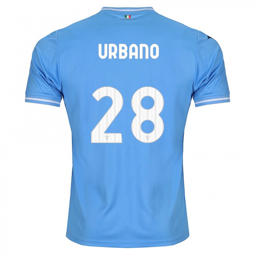 Mujer Camiseta Nicolò Urbano #28 Azul 1ª Equipación 2023/24 La Camisa México