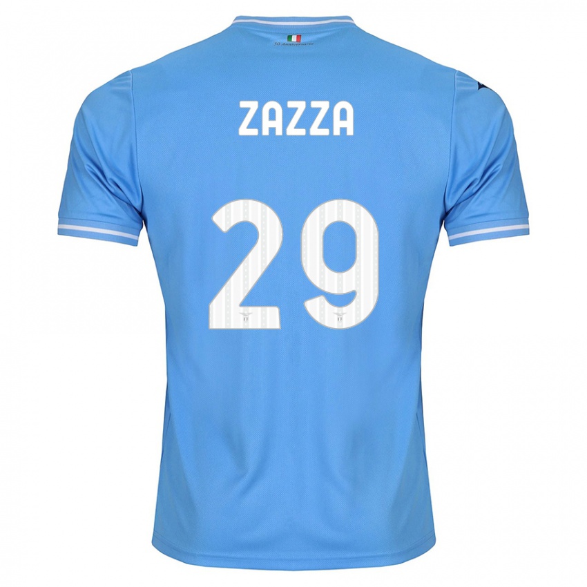 Mujer Camiseta Matteo Zazza #29 Azul 1ª Equipación 2023/24 La Camisa México