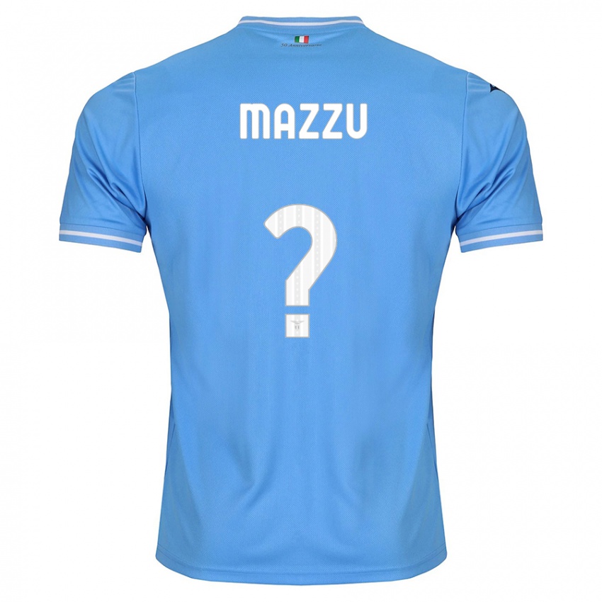 Mujer Camiseta Domenico Mazzù #0 Azul 1ª Equipación 2023/24 La Camisa México