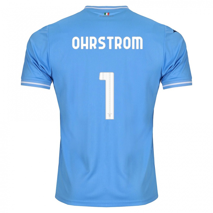 Mujer Camiseta Stephanie Ohrstrom #1 Azul 1ª Equipación 2023/24 La Camisa México