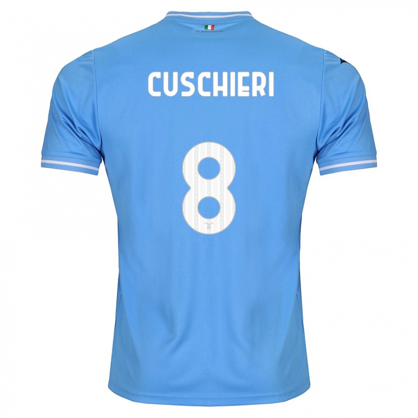 Mujer Camiseta Rachel Cuschieri #8 Azul 1ª Equipación 2023/24 La Camisa México