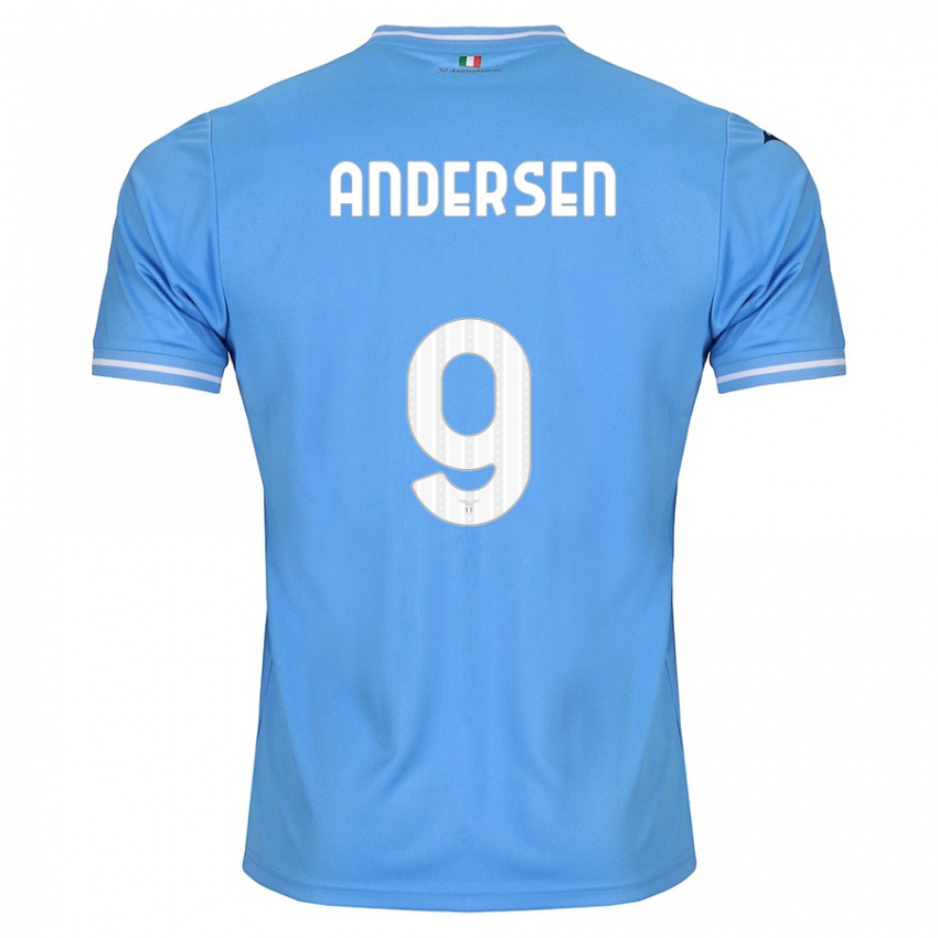 Mujer Camiseta Signe Holt Andersen #9 Azul 1ª Equipación 2023/24 La Camisa México