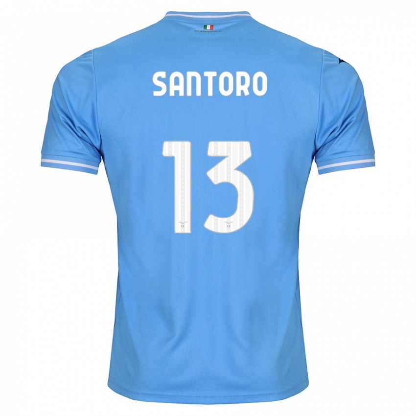 Mujer Camiseta Martina Santoro #13 Azul 1ª Equipación 2023/24 La Camisa México