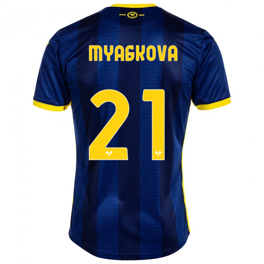 Mujer Camiseta Alina Myagkova #21 Armada 1ª Equipación 2023/24 La Camisa México