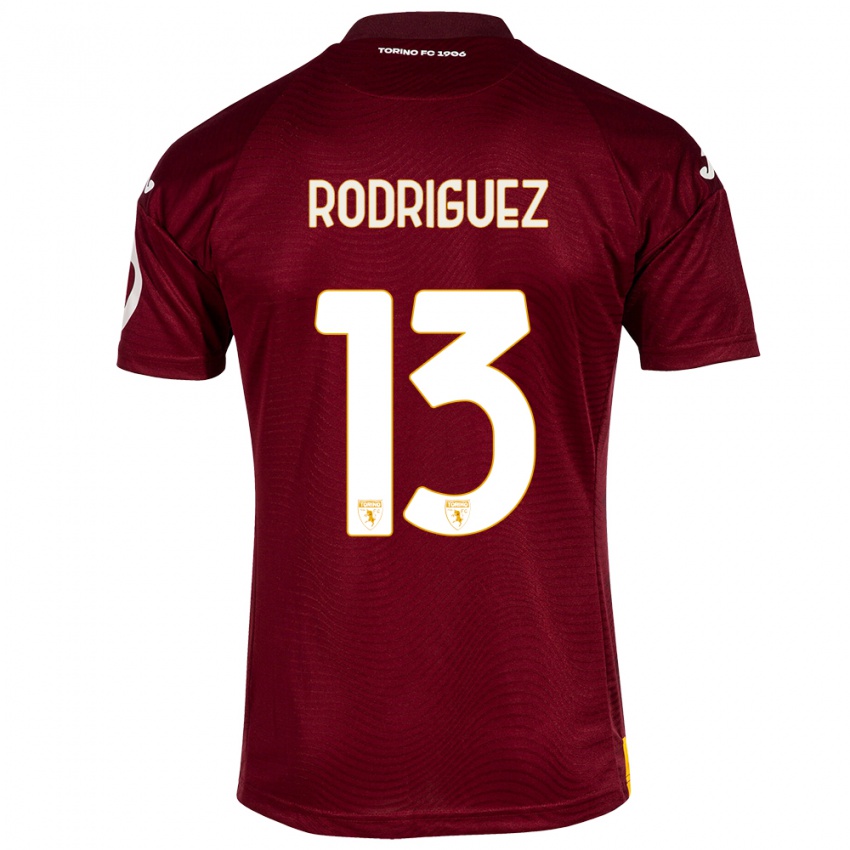 Mujer Camiseta Ricardo Rodríguez #13 Rojo Oscuro 1ª Equipación 2023/24 La Camisa México