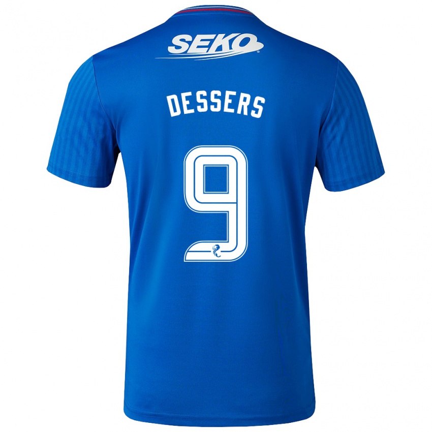 Mujer Camiseta Cyriel Dessers #9 Azul 1ª Equipación 2023/24 La Camisa México