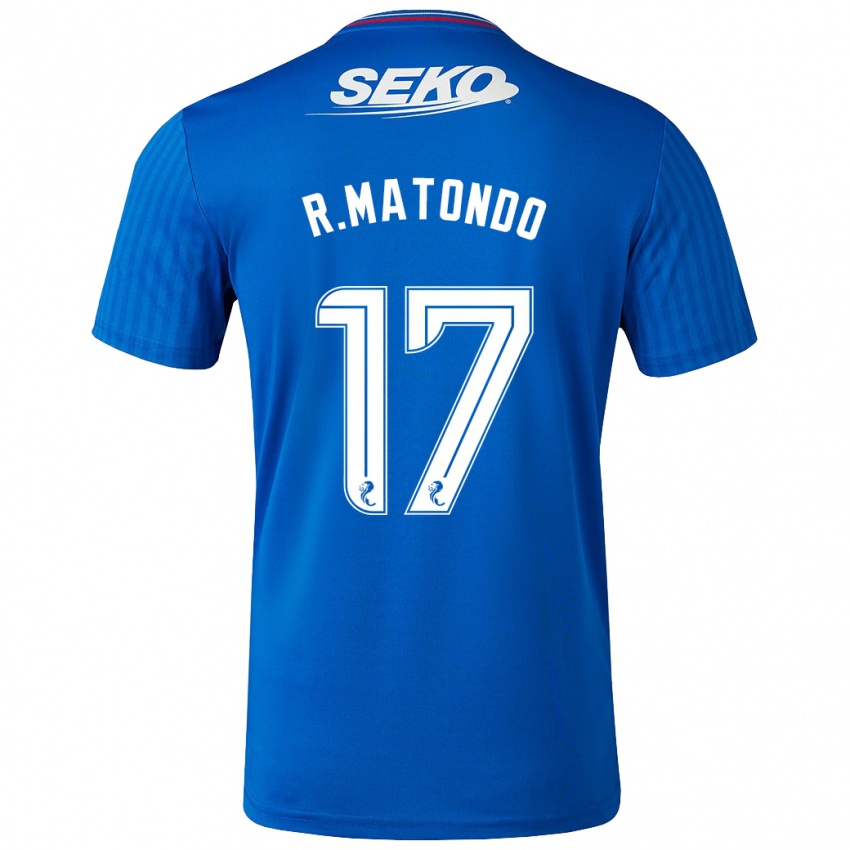 Mujer Camiseta Rabbi Matondo #17 Azul 1ª Equipación 2023/24 La Camisa México