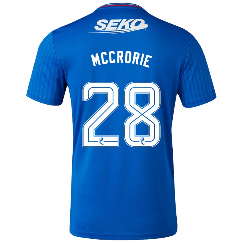 Mujer Camiseta Robby Mccrorie #28 Azul 1ª Equipación 2023/24 La Camisa México