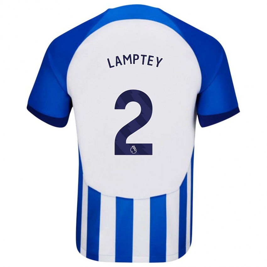 Mujer Camiseta Tariq Lamptey #2 Azul 1ª Equipación 2023/24 La Camisa México